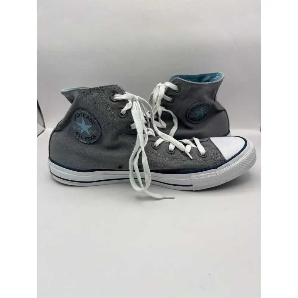 Converse Chuck Taylor All Star Cool Grey High Top Sneakers Men 10.5 Women 12.5